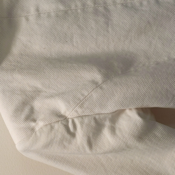 White 3/4 sleeve peplum Blazer - Picture 6 of 9